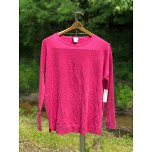 Chicos Pink Center Seam Pullover Sweater